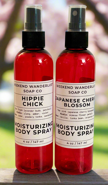Moisturizing Body Spray Mist - Spring Fragrances
