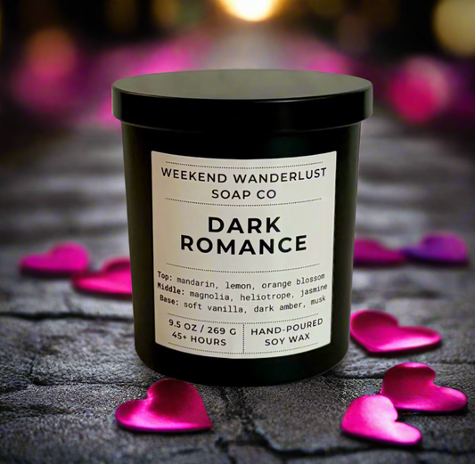 Dark Romance | Black Tumbler Soy Candles