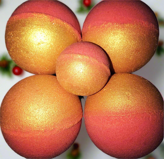 Cranberry Sparkle Bath Bombs