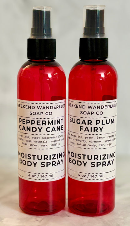 Moisturizing Body Spray Mist - Winter Fragrances