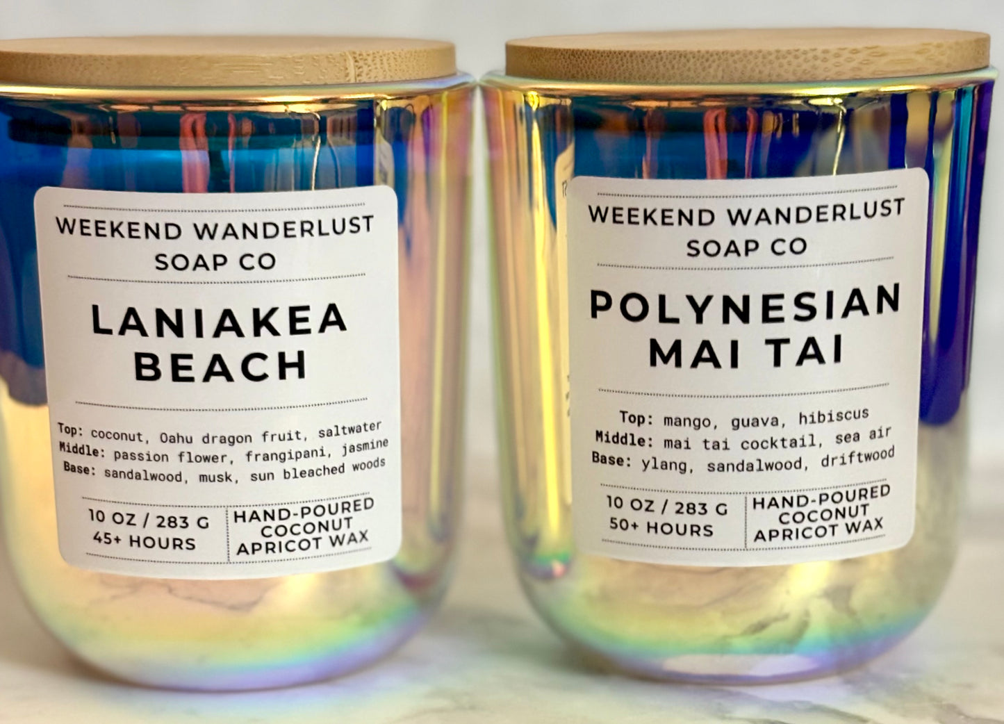 Polynesian Mai Tai | Prism Tumbler Jar Coconut Apricot Wax Candles