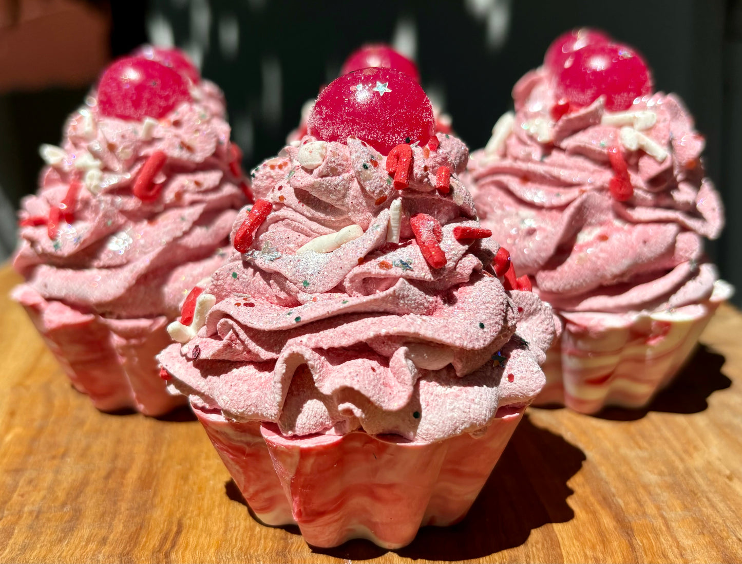 Peppermint Candy Cane Cupcake Artisan Soap