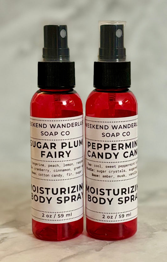 Moisturizing Body Spray Mist - Winter Fragrances