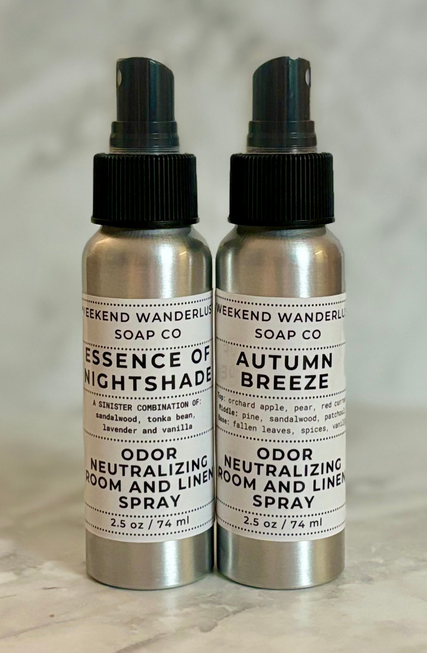 Room and Linen Spray - Odor Neutralizer - Autumn Scents