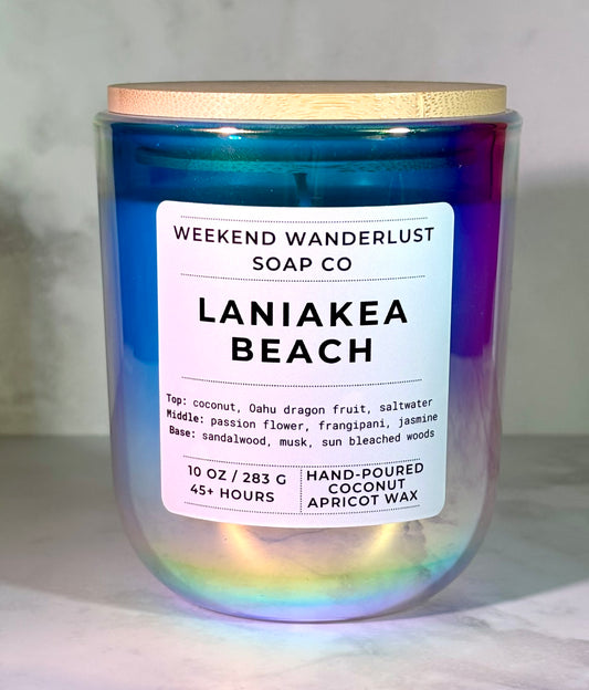 Laniakea Beach | Prism Tumbler Jar Coconut Apricot Wax Candles