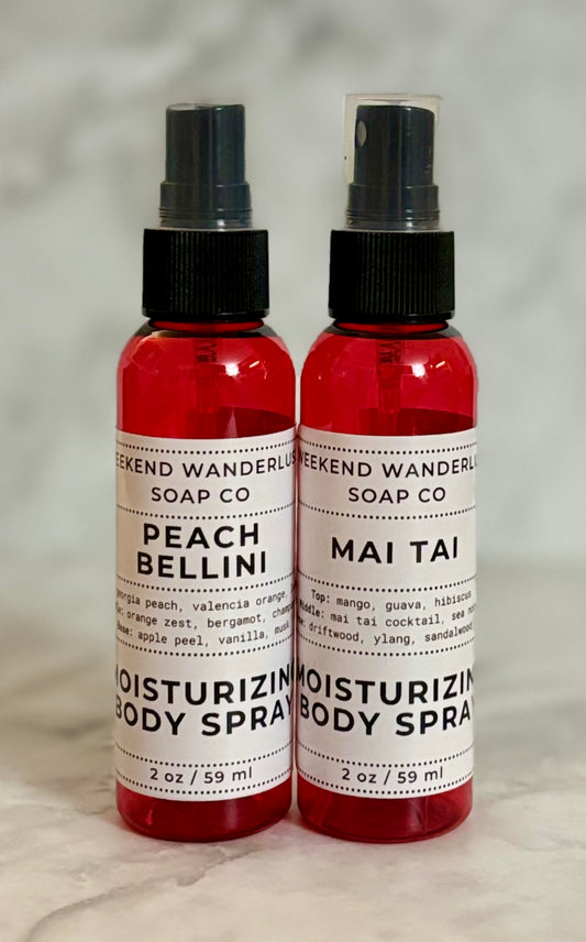 Moisturizing Body Spray Mist - Tropical Cocktails