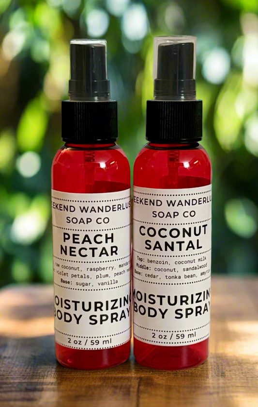 Moisturizing Body Spray Mist - Summer Fragrances