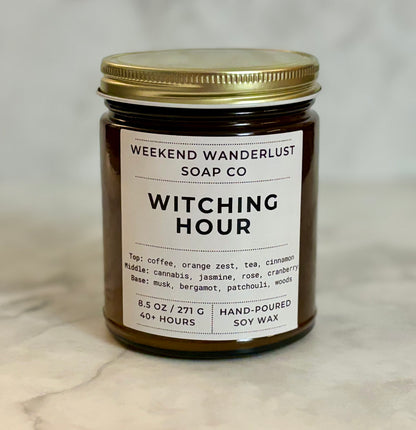 Witching Hour | Amber Glass Soy Candles