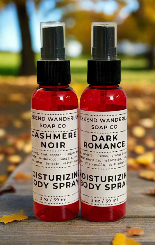 Moisturizing Body Spray Mist - Autumn Fragrances