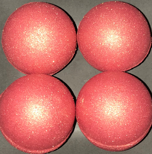 Rose Gold Glitter Bath Bombs