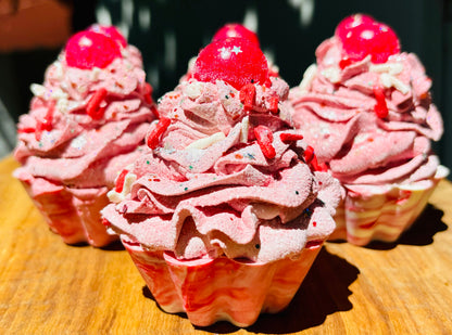 Peppermint Candy Cane Cupcake Artisan Soap