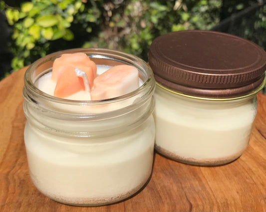 Orange Creamcicle | Square Mason Jar Soy Candles