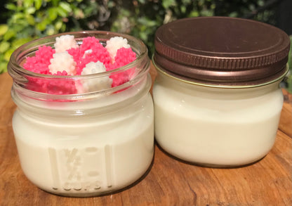 Strawberry Crunch | Square Mason Jar Soy Candles