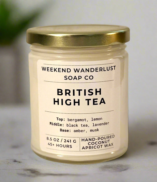 British High Tea candle