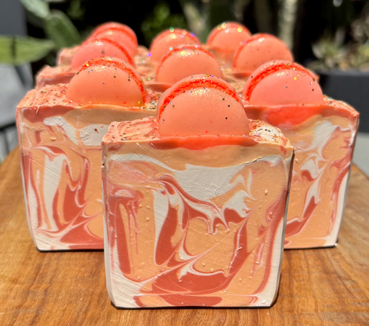Orange Creamcicle Macaron Artisan Soap