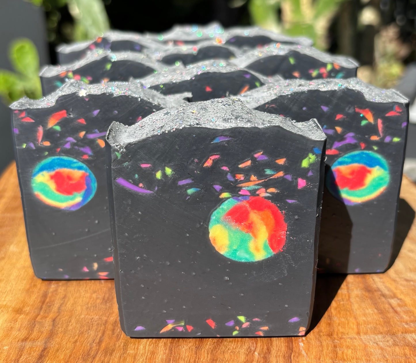 Rainbow Volcano Artisan Soap