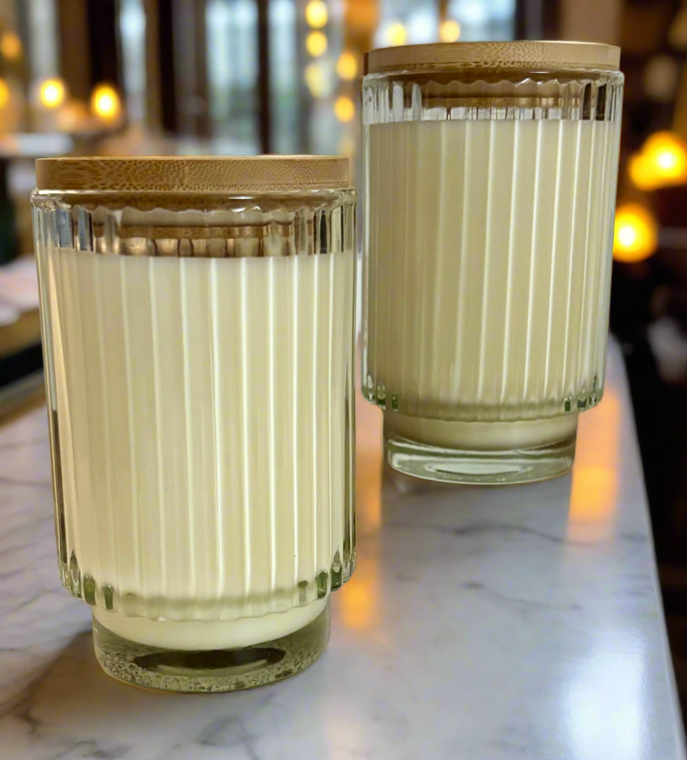 Parisian Patisserie | Ribbed Glass Soy Candle