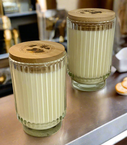 Parisian Patisserie | Ribbed Glass Soy Candle