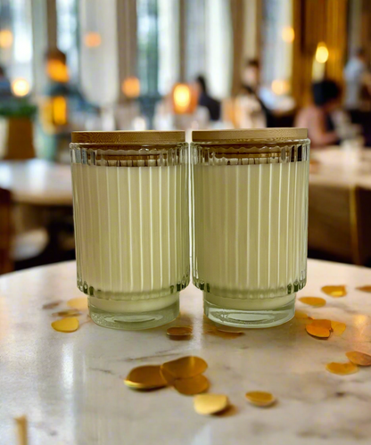 Parisian Patisserie | Ribbed Glass Soy Candle
