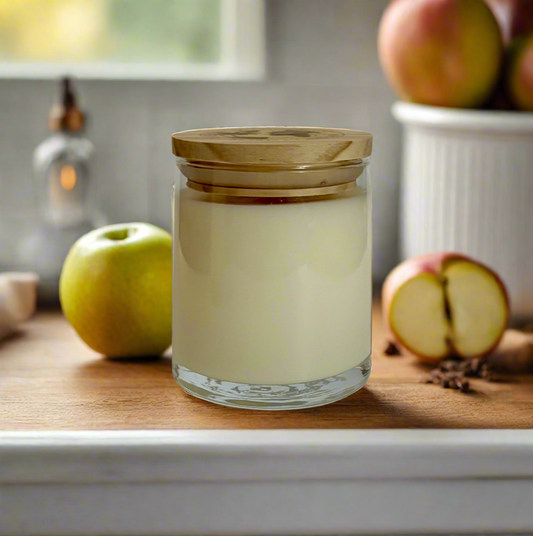 Bourbon Spiced Pear | Clear Glass Soy Candle