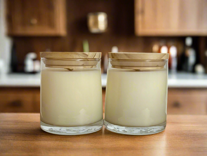 Bourbon Spiced Pear | Clear Glass Soy Candle