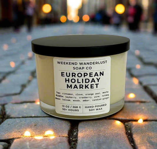 European Holiday Market | 3-Wick Soy Candle