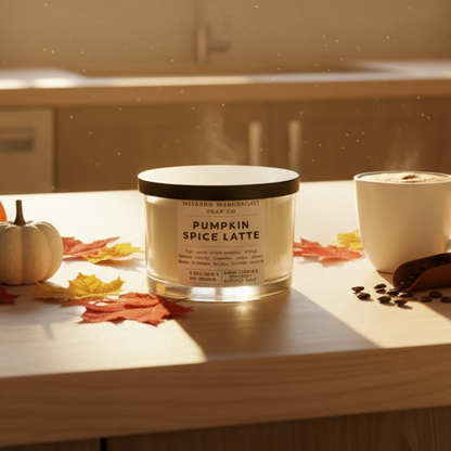 Pumpkin Spice Latte | 3-Wick Apricot Coconut Candles