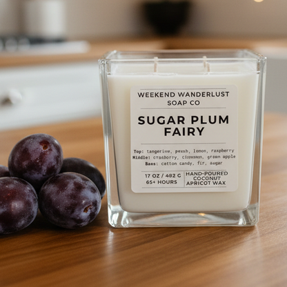 Sugar Plum Fairy | 4-Wick Coconut Apricot Candle