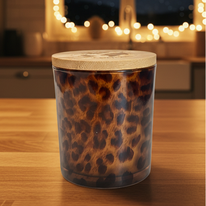 Dolce Mezzanotte | Leopard Tumbler Candles